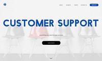 Customer care webpage interface word