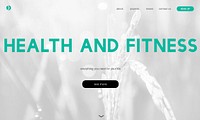 Healthy lifestyle online webpage interface
