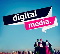 Digital Media Content Share Technology Concept