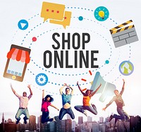 Shop Online E-commerce Marketing Business Concept