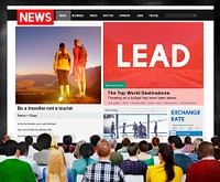 News Feed Article Journalism Advetise Concept