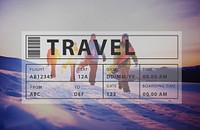 Flight Travel Vacation Holiday Destination Concept
