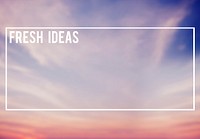 Blue and Pink Sky Background Fresh Ideas Concept