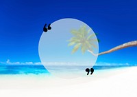 Blank Copy Space Holiday Quotation Mark Summer Concept