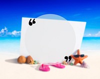 Blank Copy Space Holiday Quotation Mark Summer Concept