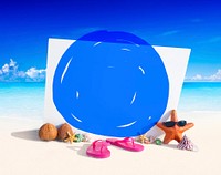 Vacation Summer Holidays Blue Marker COncept