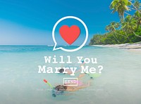 Will You Marry Me Valentine Romance Love Heart Dating Concept