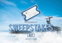 Sweepstakes Chance Betting Gambling Lottery Win Concept