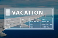 Holiday Travel Tourism Relaxation Graphic Concept