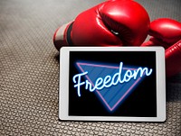 Free Freedom Liberty Triangle Graphic
