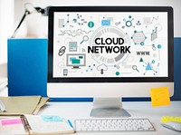 Cloud Network Technology Online Internet Connection Concept