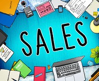 Sales Selling Accounting Income Money Concept