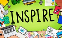 Inspire Ideas Creativity Inspiration Imagination Thinking Concept