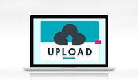 Cloud Backup Upload Transfer Sync Graphic Concept