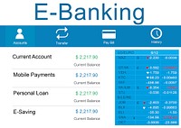 E-Banking Bank Banking Credit Card Finance Money Concept