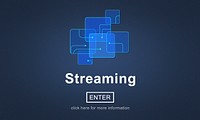 Streaming Internet Media Technology Data Concept