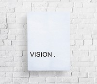 Vison Board Brick Wall Concept