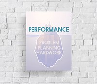 Problem Planning Hard Work Achievement Iceberg Graphic