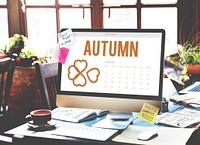 Autumn Season Change Falling Calendar Organization Clover Concept