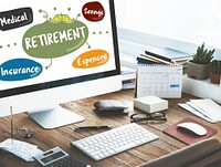 Retirement Medical Savings Insurance Word Concept