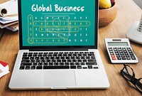 Management Strategy Global Business Illustration