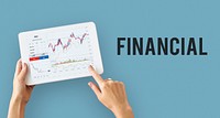 Financial forex business chart report