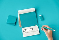 Hand design the identity branding business trademark