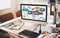 Technology The Cloud Online Storage Concept