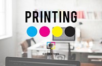 Printing Process Offset Ink Color Industry Media Concept