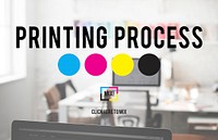Printing Process CMYK Cyan Magenta Yellow Key Concept