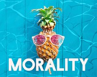 Morality Principle Virtuous Water Graphic Word