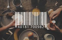 Barcode Line Number Code Banner Vector