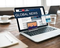 Media Journalism Global Daily News Content Concept