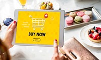 Add Cart Buy Now Online Commerce Graphic Concept