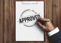 Approved Agreement Authorized Stamp Mark Concept