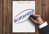 Guarantee Service Quality Insurance Benefits Concept