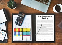 Car Insurance Policy Security Concept