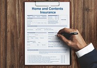 Home Contents Insurance Protection Safety Concept