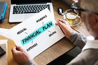 Financial Plan Retirement Investment Diagram Concept