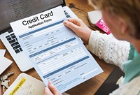 Credit Card Application Form Concept