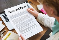 Contract Form Document Law Obligation Concept