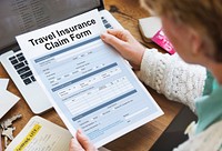 Travel Insurance Claim Form Concept