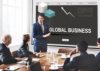 Global Business Trading Strategy Development Concept