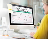 Travel Insurance Claim Form Destination Policy Concept