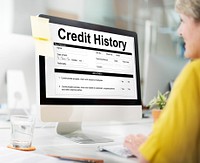 Credit History Invoice Payment Form Information Concept