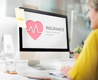 Healthcare Medical Life Insurance Heart Graph