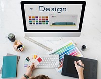 Design Choose Color Palette Graphic Concept