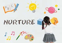 Childrean Learning Nurture Graphic Icon Symbol