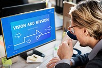 Business Development Management Vision Mission Illustration