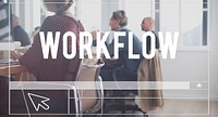 Work Flow Success Organization Strategy Steps Concept